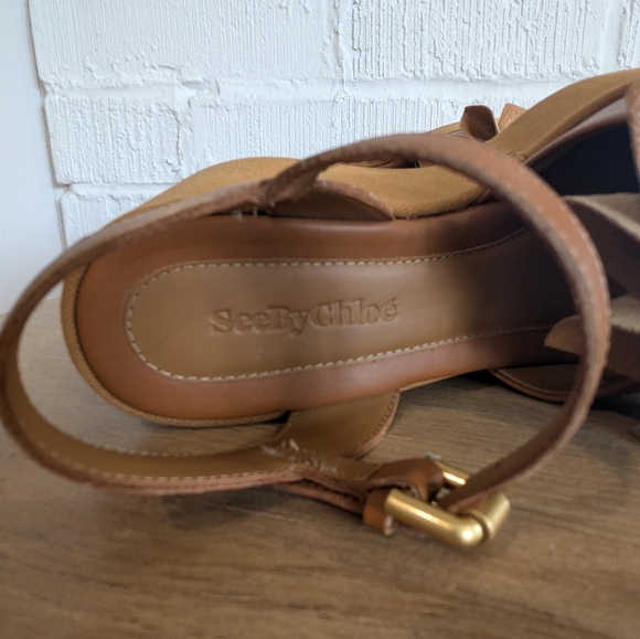 See by Chloe Magnolia Heels NWOT Size 37 - Picture 6 of 8